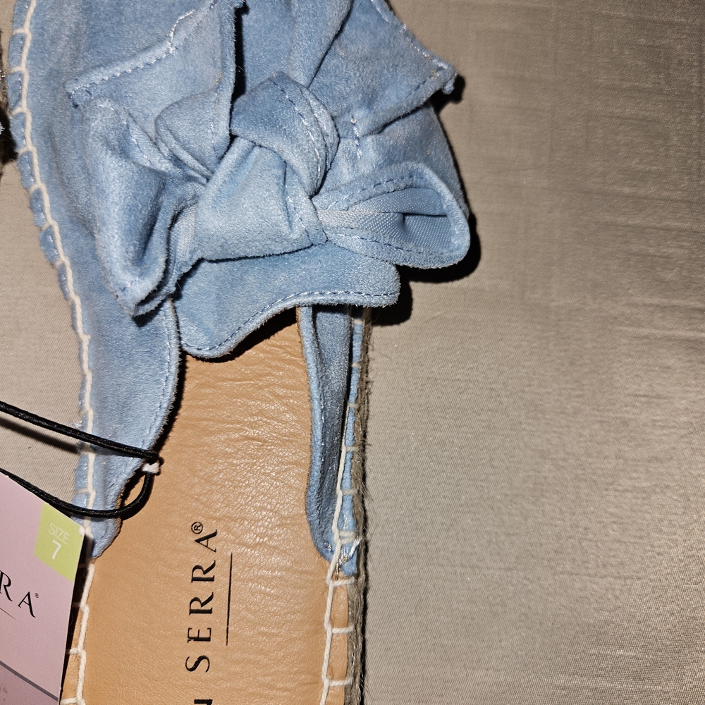 Serra Blue Ladies Mules - Picture 3 of 5